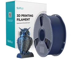 Sunlu PLA+ Silk Dual Color Filament (Juodas and Mėlyna)