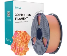 Sunlu PLA+ Silk Dual Color Filament (Rožinė and Gold)