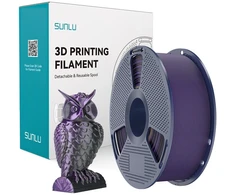 Sunlu PLA+ Silk Dual Color Filament (Juodas and Violetinė)