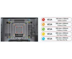 Sunne | Sieninis laikiklis | LCD-A502K | Pakreiptas, pasukamas | 23-42" | Maksimalus svoris (keliamoji galia) 30 kg | Juodas