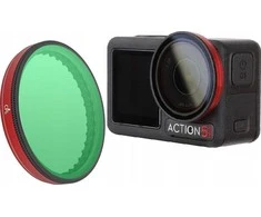 Sunnylife Apskritinis poliarizacinis CPL filtras MC, skirtas DJI Osmo Action 5 Pro / 5Pro / 4 / 3 / Fi904 kamerai