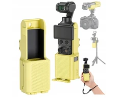 SunnyLife Dėklas magnetinis laikiklis 2in1 apsauginis korpusas JJC, skirtas DJI Osmo Pocket 4 / 3 / PC-OP4H yellow / Geltonas (SB12032)