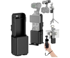 SunnyLife Dėklas magnetinis laikiklis 2in1 apsauginis korpusas JJC skirtas DJI Osmo Pocket 4 / 3 / PC-OP4H Juodas / Juodas (SB12030)
