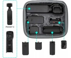 SunnyLife kietas dėklas nešiojamasis dėklas, lagaminas, skirtas DJI Osmo Pocket 3 + priedai / Op3-b718-d