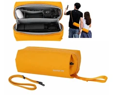 SunnyLife krepšys Dėklas Futerał Organizer Case skirta DJI Osmo Pocket 3 / Insta360 X5 / Go 3s / B018-y / Geltona (SB11967)