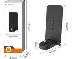 SunnyLife laikiklio tvirtinimo metalinis plokštės magnetas, skirtas Insta360 X4 / X 4 / DJI Action 3 / 4 / X4-zj827-d