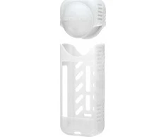SunnyLife objektyvo dangtelis + silikono korpuso dangtelio apsauga, skirta Insta360 X4 / X 4 / X4-bht818-tr Baltas