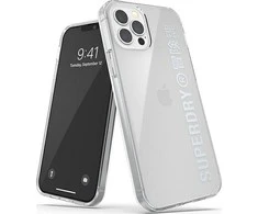 Dėklas SUPERDRY SNAP CASE CLEAR IPHONE12/12 PRO TRANSPARENT / Sidabrinis
