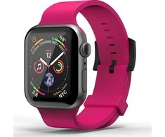 Dėklas Superdry Watchband Apple Watch 38 / 40mm Silikoninis rožinis (41679)