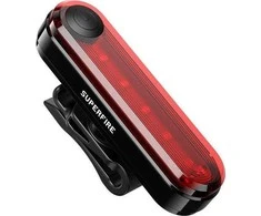 Galinis dviračio žibintas Superfire BTL01 USB 230mAh