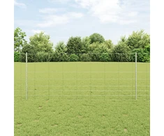 Lauko laukinė tvora su stulpais 100 x 1 m Galvanizuotas plienas