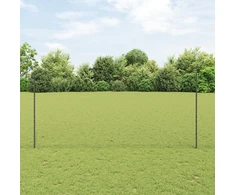 Tvora su stulpais Pilka 1,4 x 50 m Plienas ir PVC