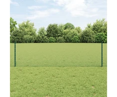 Tvora su stulpais Žalia 0,6 x 10 m Plienas ir PVC