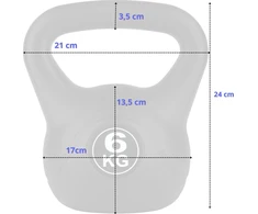 Kettlebell Funfit guminis 6kg