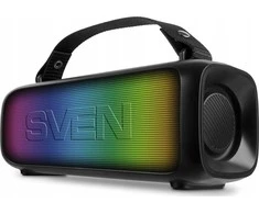 Garsiakalbis 2.0 nešiojamas SVEN PS-235, juodas (12W, TWS, ), galia 2x6W (RMS), Bluetooth, FM, USB, ličio 1500mA*h