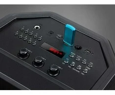 2.0 Nešiojama kolonėlė SVEN PS-670, juodas, power output 2x32.5W (RMS), TWS, Bluetooth, FM, USB, Micro SD, LED-display, RC, lithium battery