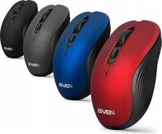 Sven Belaidė pelė RX-560SW juodas (silent bt. 5+1bt. 800-1600DPI, Soft Touch, blister)