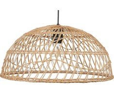 Pakabinamas šviestuvas Žibintas Beliani Lumarko Hanging Rattan lempa natūralus RAVINA!