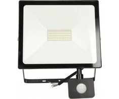 Orno ALLED 50W LED prožektorius su PIR, 4000lm, IP44, 4000K, aliuminis + stiklas