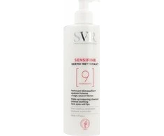 SVR Dermo-Nettoyant cleanser Sensifine nenuplaunamas makiažo valiklis itin jautriai veido odai,, 400 ml