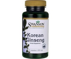 Korėjos ženšenis Korean Ginseng, Swanson, 500mg, 100 kapsulių