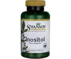 Swanson INOZITOLIS 650 mg – 100 kapsulių