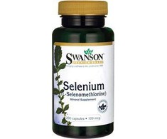 Selenas Selenium L-Selenomethionine, Swanson, 100mcg, 200 kapsulių