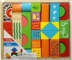 Swede Klocki drewniane kolorowe U1155 04663