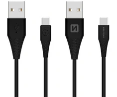 Kabelis USB Swissten 71504403 USB 3.2 Gen 1 (3.1 Gen 1) USB A USB C 1,5 m Juodas