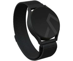 BURGA Metal Mesh Band uniwersalna do zegarka 22 mm (juodas)