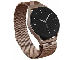 BURGA Metal Mesh Band uniwersalna do zegarka 20 mm (rose auksinis)
