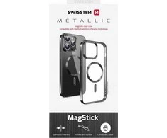 Swissten Clear Jelly Magstick metalinis dėklas, skirtas Apple iPhone 15 Pro