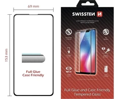 Swissten Swissten Full Face 5D Tempered Glass Samsung A515F Galaxy A51 Juodas