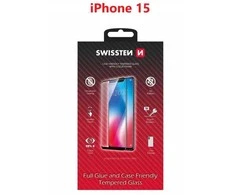 Swissten viso veido grūdintas stiklas, skirtas Apple iPhone 15 Plus