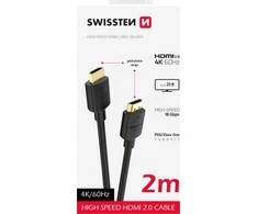 Swissten HDMI į HDMI 4K kabelis 2m