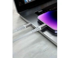„Swissten Kevlar USB-C“ – USB-C duomenų ir įkrovimo kabelis 1,5 m