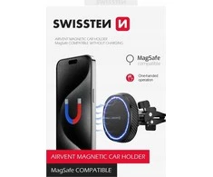 „Swissten MagStick“ kompaktiškas magnetinis automobilio laikiklis (suderinamas su „MagSafe“)
