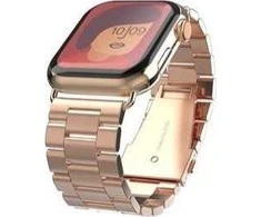 Swissten Išmaniojo laikrodžio Apple 1/2/3/4/5/6/SE dirželis, Rausvos spalvos, 42/44mm