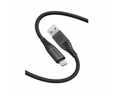 „Swissten“ minkštas silikoninis USB - „Lightning“ duomenų ir įkrovimo laidas, 0,4 m