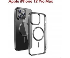 Swissten skaidrus želė „Magstick“ metalinis dėklas, skirtas „Apple iPhone 12 Pro Max“