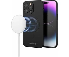 Dėklas Swissten Soft Joy Case Magstick, skirtas iPhone 15 Pro Max Juodas
