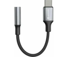 Swissten USB-C į 3,5 mm lizdą jungiantis garso adapteris, 15 cm