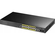 Šakotuvas Valdomas komutatorius - Cudy GS2018PS2 L2 Gigabit PoE 16 Prievadų Juodas