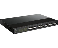 Šakotuvas Switch D-Link D-Link DIS-700G-28XS łącza jungiama į tinklą Zarządzany L2+ 1U Juodas