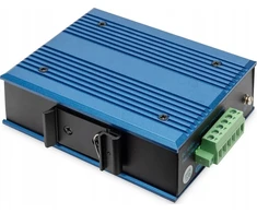 Šakotuvas DIGITUS Switch Ind. 4-Port 10/100 30W PoE Nevaldoma mėlyna