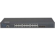 Šakotuvas Valdomas L3 komutatorius Extralink Chiron, 24x RJ45 1000Mb/s, 4x SFP+