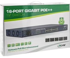 Šakotuvas Switch InLine PoE++ Gigabit 16 Port (32316P)