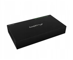 Šakotuvas Lanberg DSM1-1008 network switch Unmanaged Gigabit Ethernet (10/100/1000) Desktop Juodas