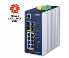 Šakotuvas PLANET IGS-5225-8P2S2X switch zarządzalny L3 Gigabit Ethernet (10/100/1000) obsługa PoE Mėlyna, Sidabrinė