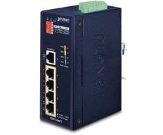 Šakotuvas „Switch Planet PLANET ISW-504PT“ nevaldomas komutatorius L2 greitas Ethernet (10/100) su PoE palaikymu Juodas